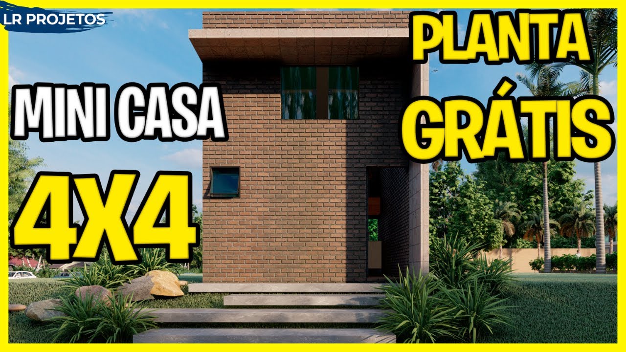 KITNET COM MEZANINO  4x4 | STUDIO 4X4 | LOFT 4X4 PARA ALUGAR |PLANTA BAIXA PARA DOWNLOAD