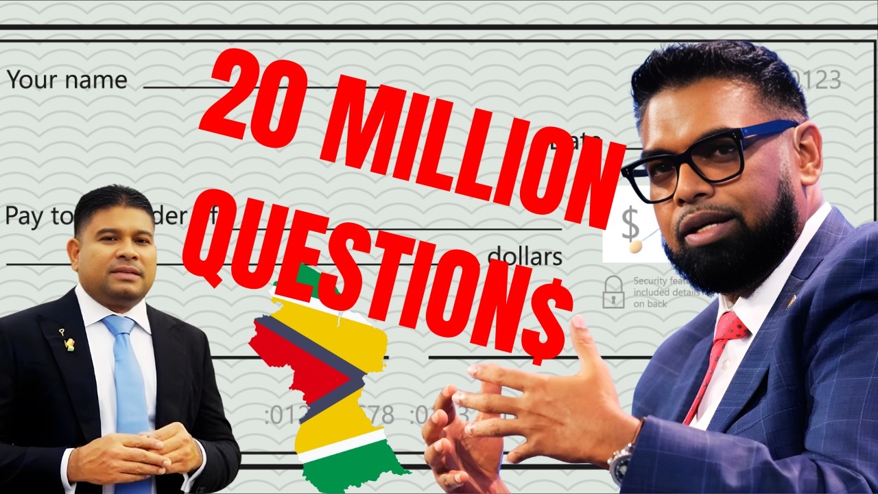Mohameds Enterprise $20 Million Cheque Questions the PPP MUST Answer