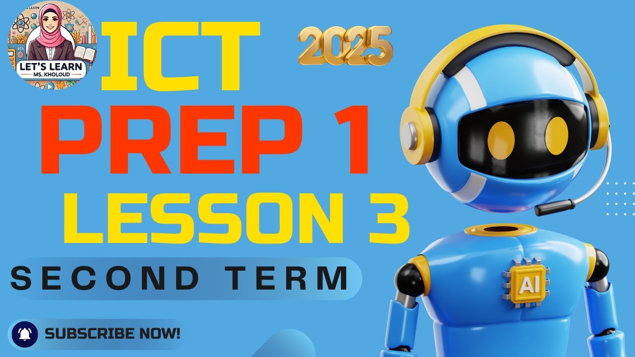 ict prep/1 lesson 3 robots 2025تكنولوجيا المعلومات اولي اعدادى لغات المعاصر الترم2