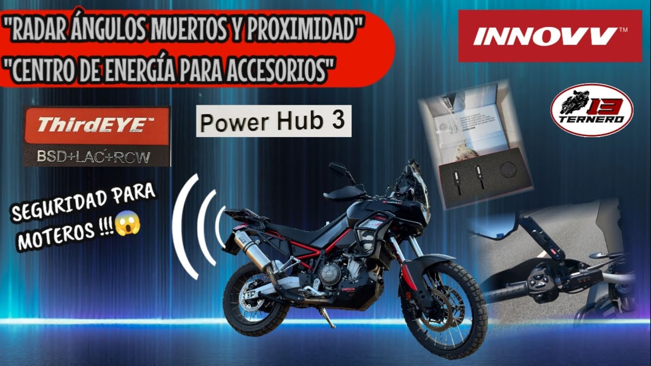 INNOVV (ThirdEYE), [RADAR PUNTOS CIEGOS Y PROXIMIDAD PARA MOTO] y CENTRO DE ENERGÍA.🤔✌️