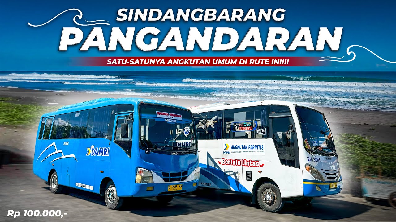 Trip Satu-Satunya Angkutan Umum di Jalur Pantai Selatan Jawa Barat! DAMRI Sindangbarang-Pangandaran