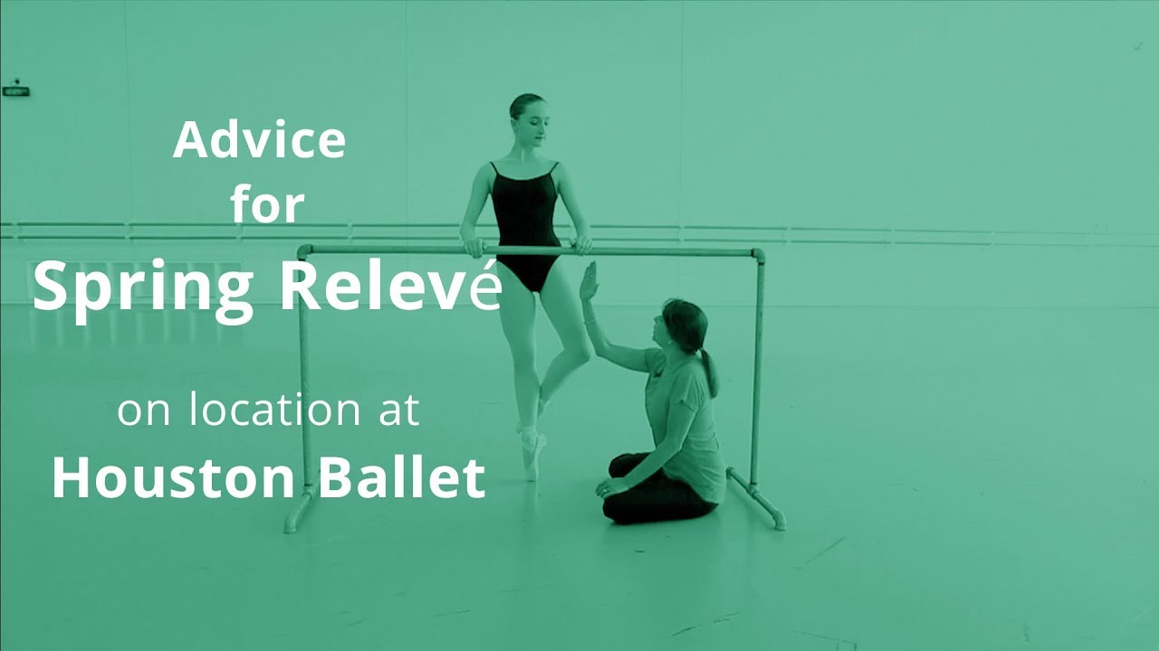 Houston Ballet Academy's Sally Rojas shares pointers for how to correctly spring to relevé.