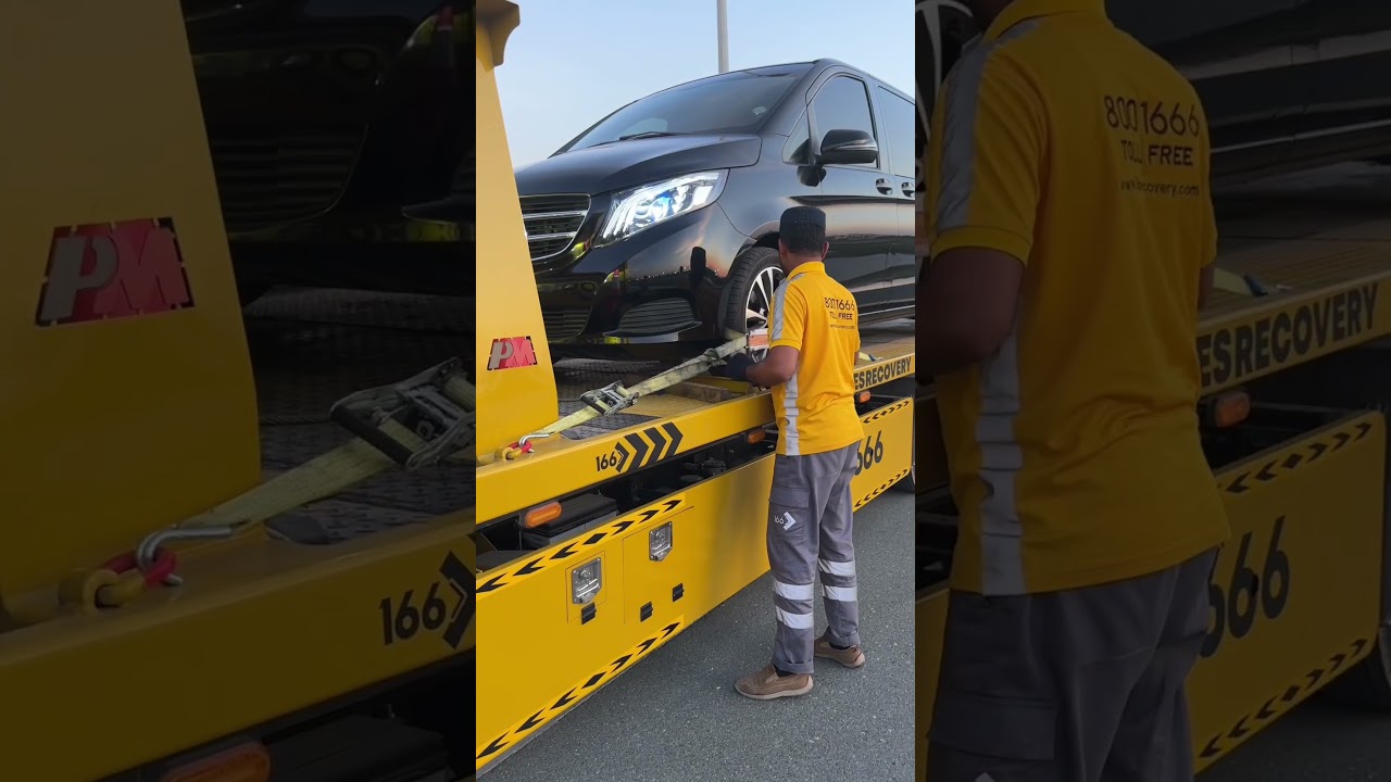 Towing Service Dubai - 166 Recovery ASMR - Call - 800-1666 #carservicedubai #carrecovery