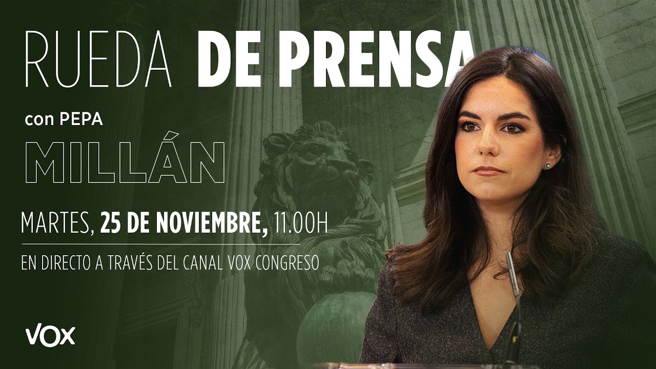 🔴 DIRECTO | Rueda de prensa de Pepa Mill&aacute;n