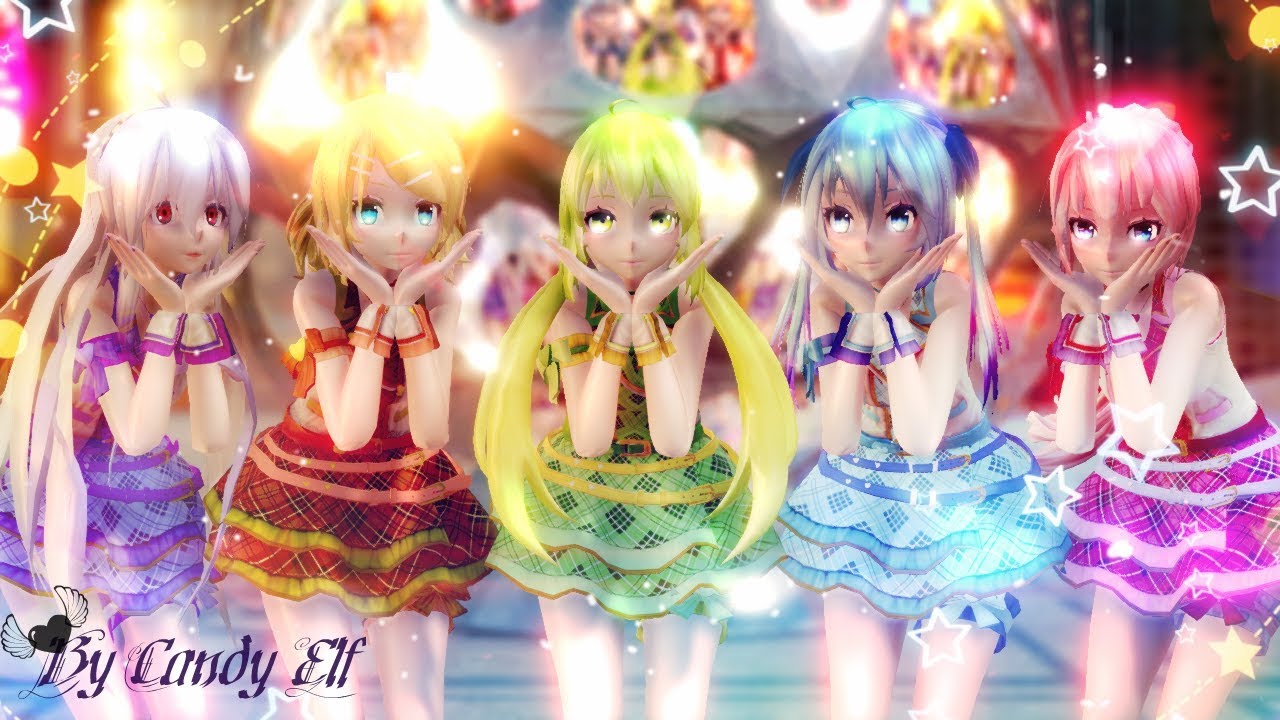 [MMD] Miku, Rin, Luka, Haku & Gumi - Kimagure Mercy (+dl)