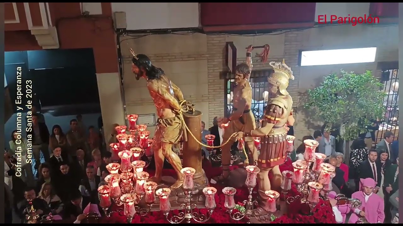 2023, Jueves Santo 6 de abril. Cofradía Columna y Esperanza. Lucena (Córdoba).