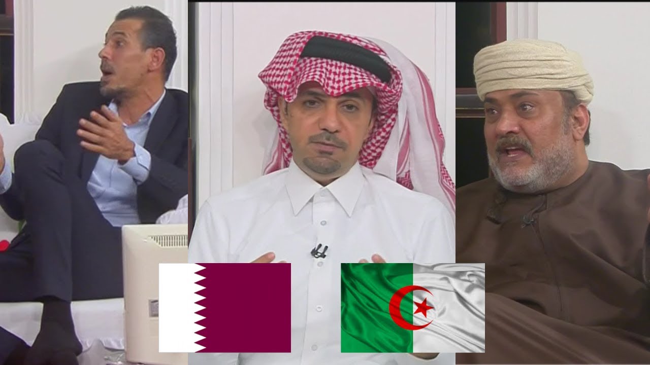 غضب خالد جاسم ومحللي المجلس على قرارات حكم مباراة قطر 1_2 الجزائر HD