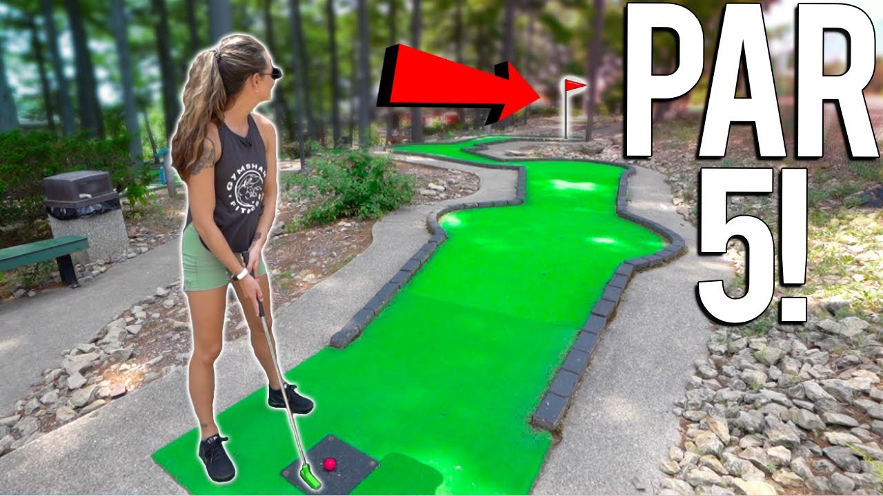 Insane Par 5 Mini Golf Hole?! | Lucky Hole In One!
