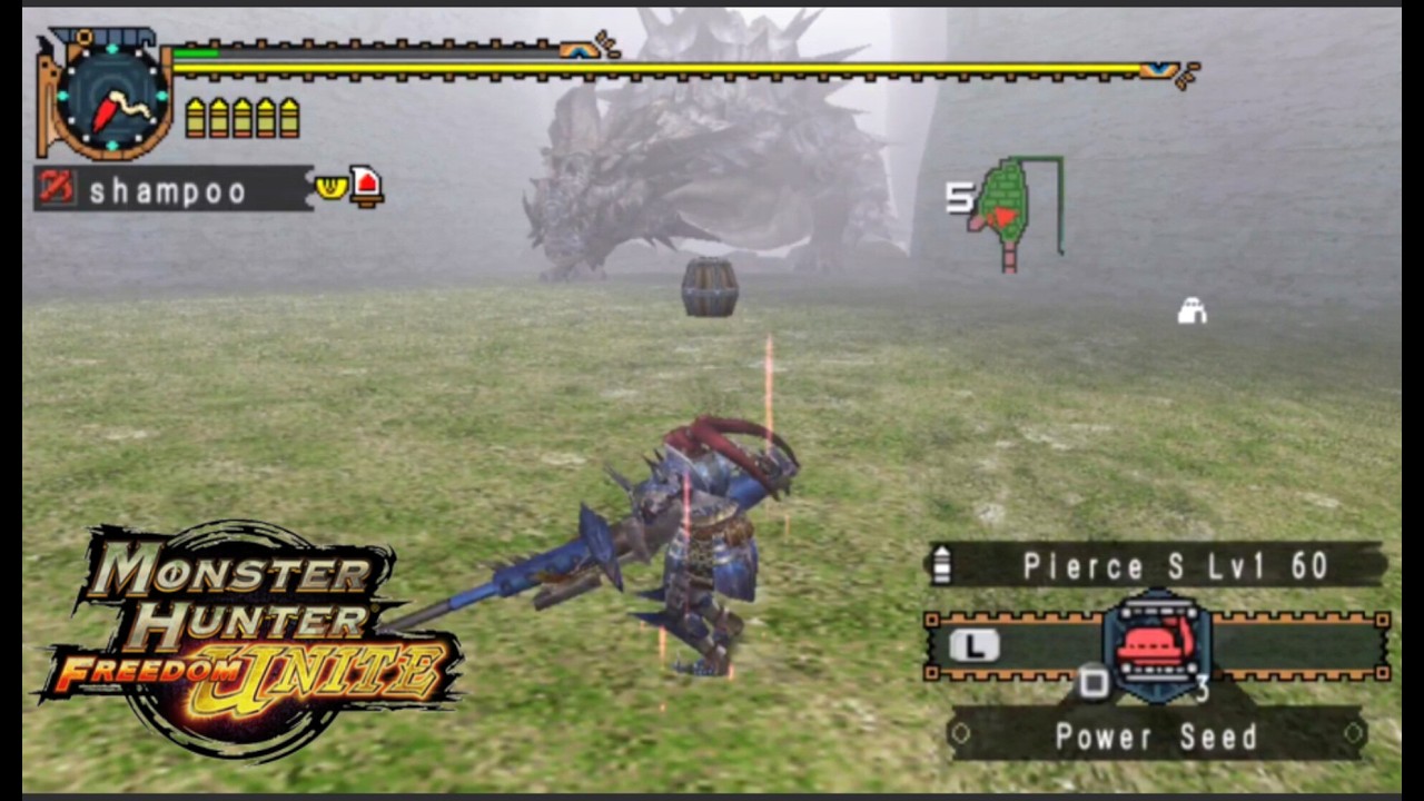 MHFU| Urgent quest: Defend the fortress from Lao-shan Lung (Heavybowgun)