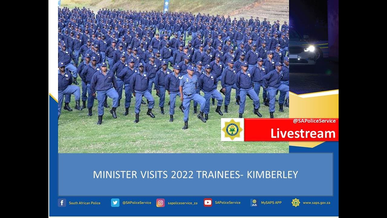 Minister of Police and SAPS Top management visits 2022 Trainees in Kimberly