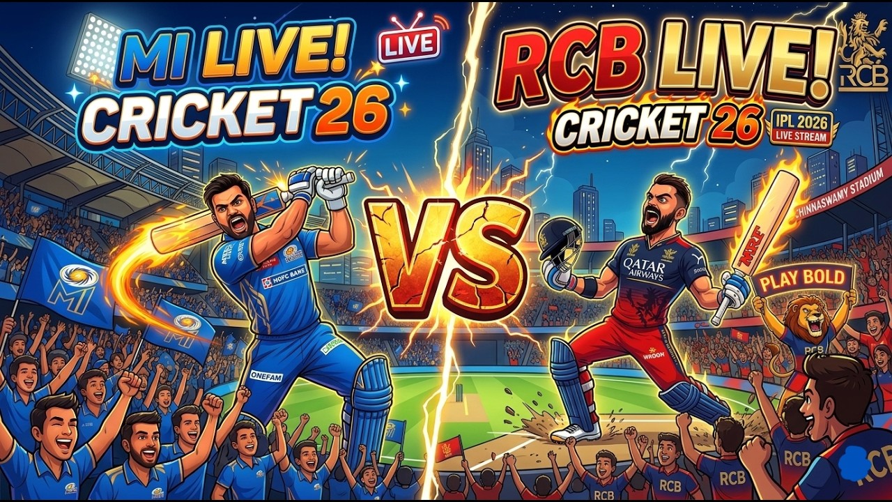 Cricket 26 gameplay ! RCB vs MI next match 4 !🏏