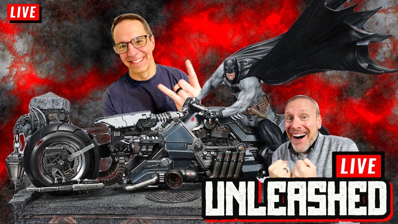 🔴 LIVE UNLEASHED UNBOXING: Batman: White Knight (Batcycle Edition) XM Studios