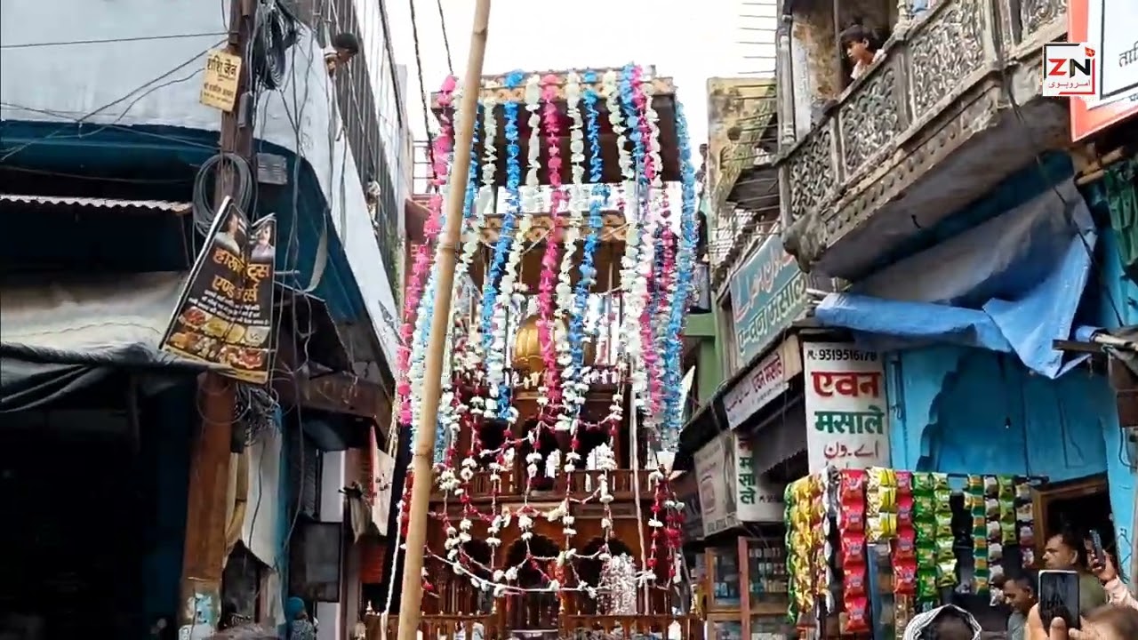 10 Muharram Haqqani Taaziya || Nobat Khana Juloos || Amroha Azadari 2023|1445