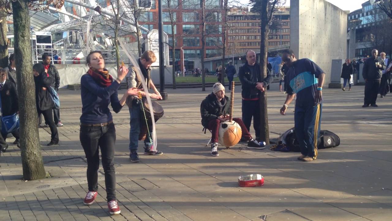 Piccadilly Gardens. Manchester Street Musicians.