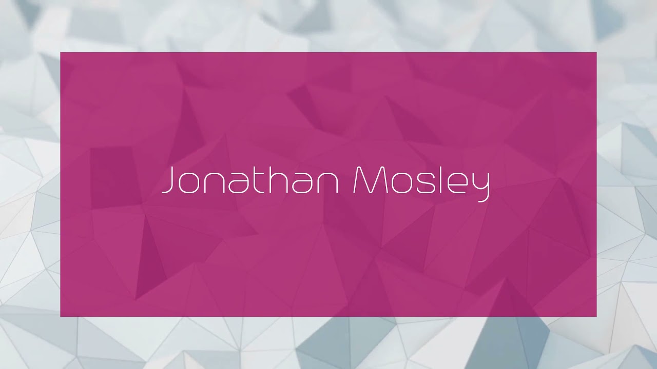 Jonathan Mosley - appearance