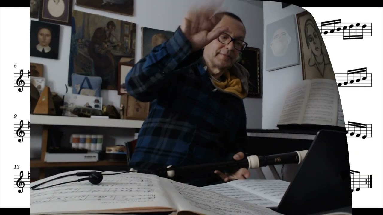 J. S. Bach, Goldberg Variations, Variatio 12, for tenor recorder