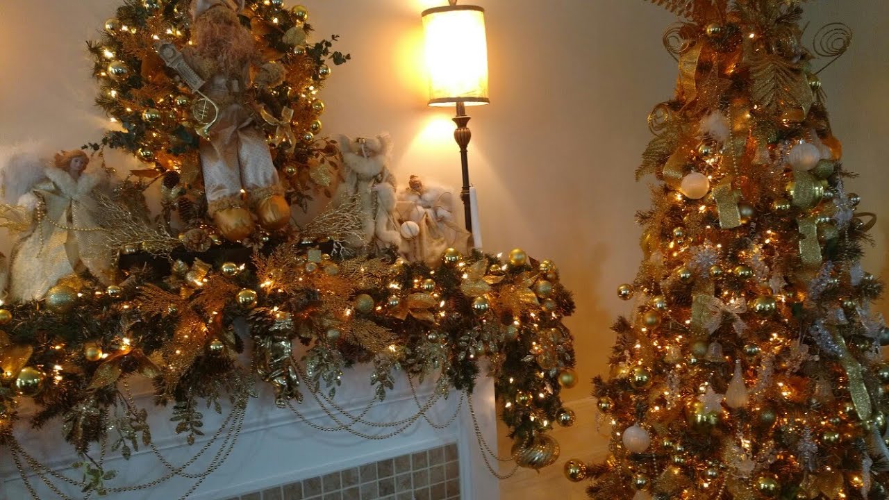 Christmas 2017-Gold & Crystal Christmas Tree-Part 14 in Series Christmas 2017