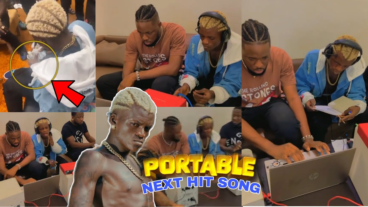 Zazoo Singer Portable Spotted Recording His Next Hit Song 🤯 | Zazu Hides Money From Poco Lee