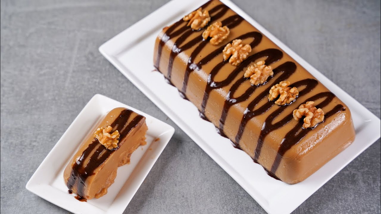 COFFEE FLOUR PUDDING RECIPE | COFFEE PUDDING DESSERT | EGGLESS COFFEE DESSERT | N'Oven