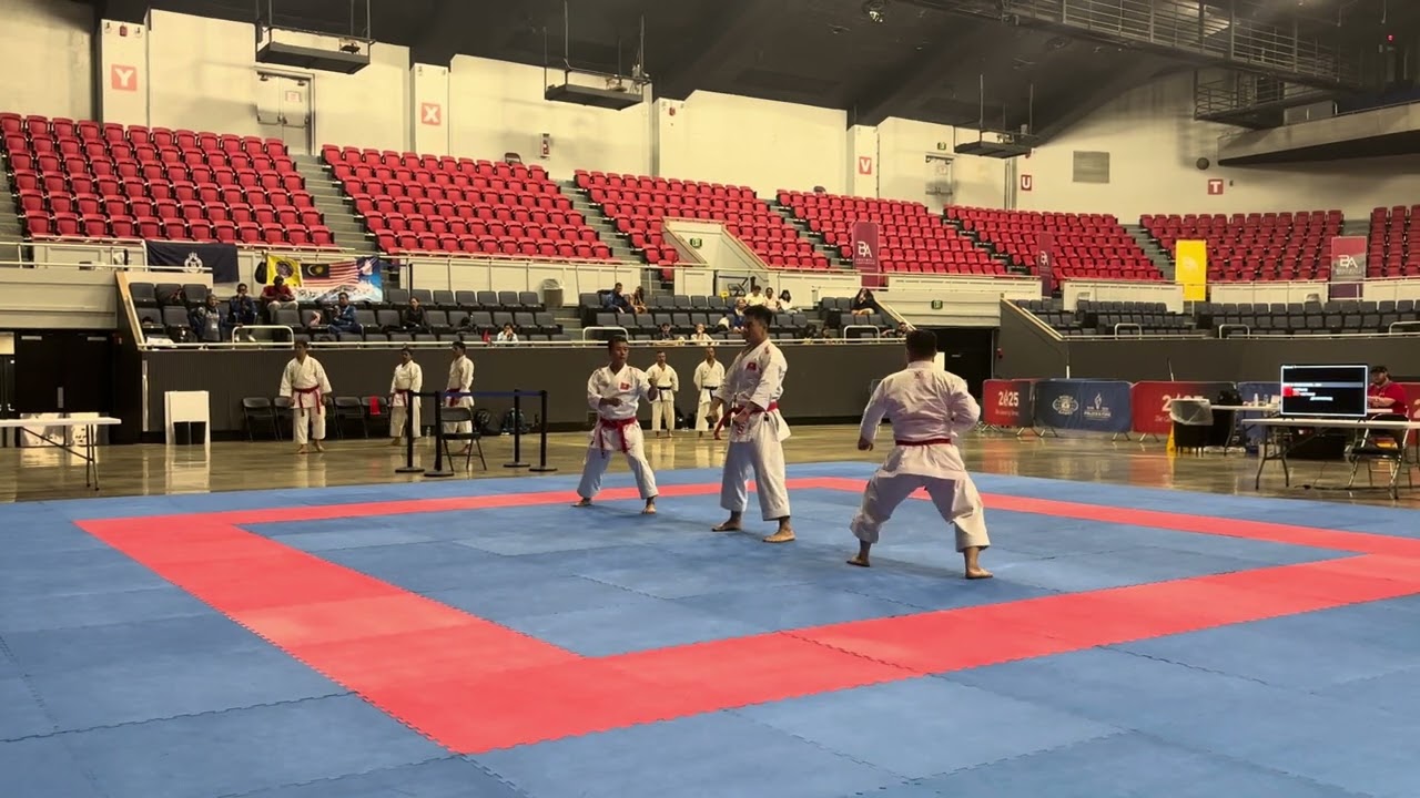 The Vietnamese police karate team at the World Police and Firefighter Games in Alabama, USA in 2025.