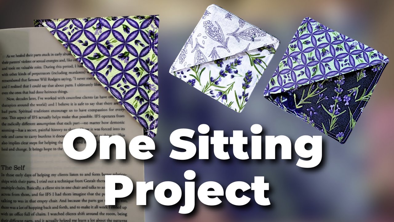 Beginner Sewing Project You’ll Actually Use | Corner Bookmark