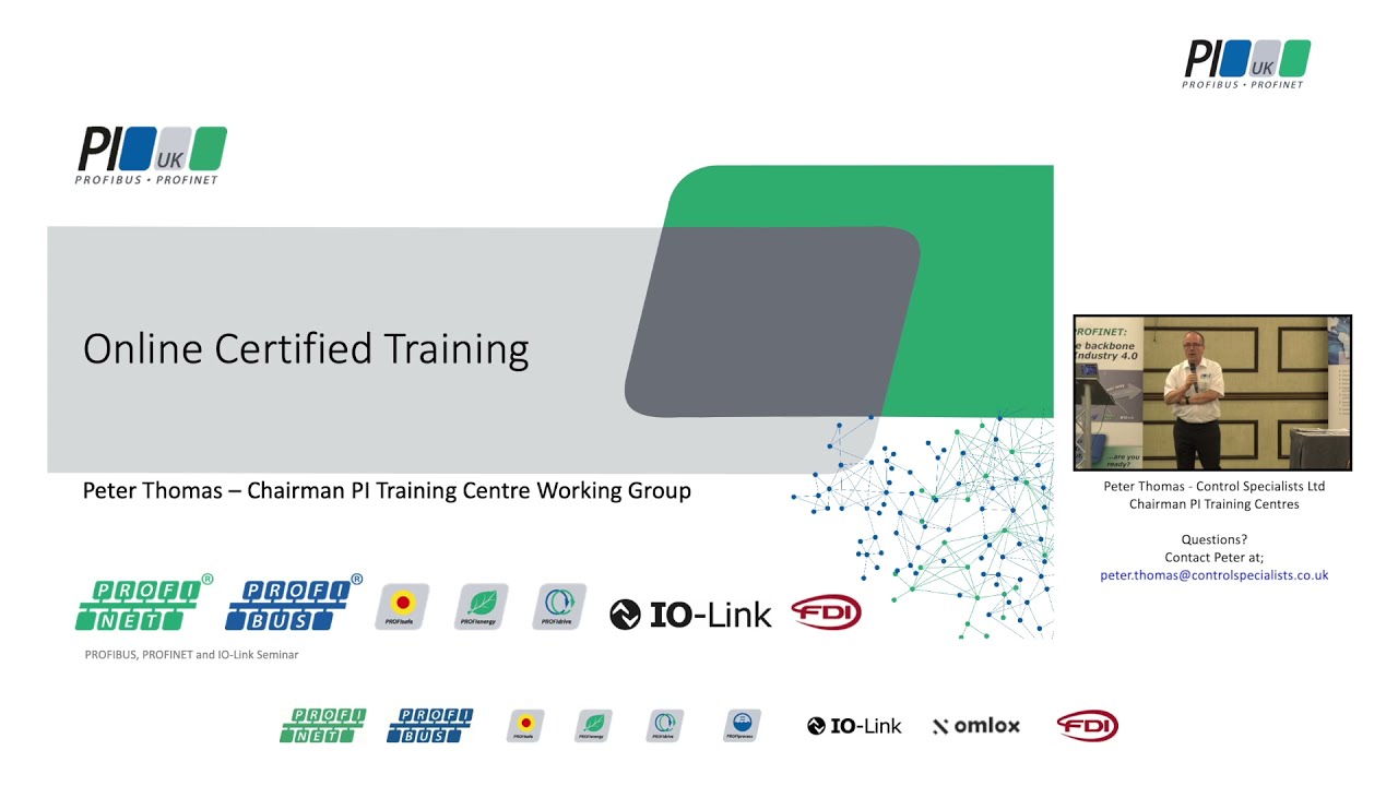 Distance Learning: How to get PROFIBUS or PROFINET Certified remotely - Peter Thomas, CSL