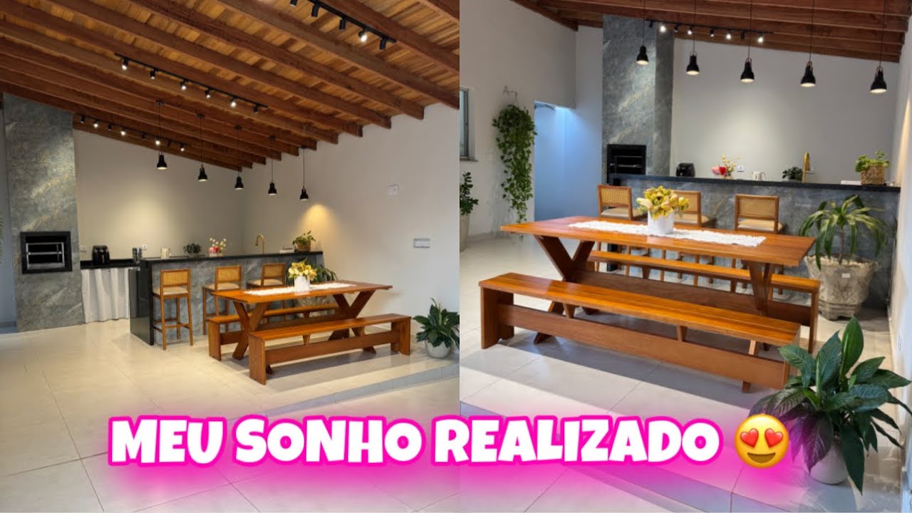 MEU SONHO REALIZADO 😍| FAXINA NA ÁREA GOURMET | FIZ ESCONDIDINHO DE FRANGO | MARYA ALVES