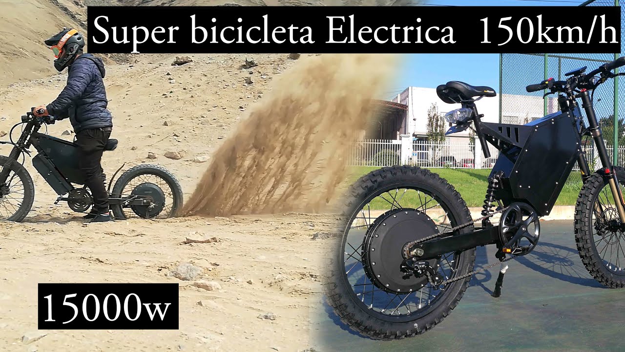 Moto Bicicleta Electrica V2 15000w 150km/h Casera Peru