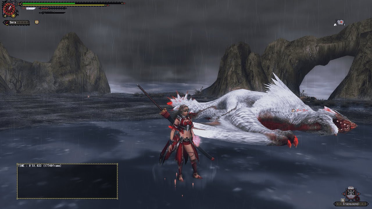 【MHF-Z】Casual Hunt 001 - Blinking Nargacuga - Longsword