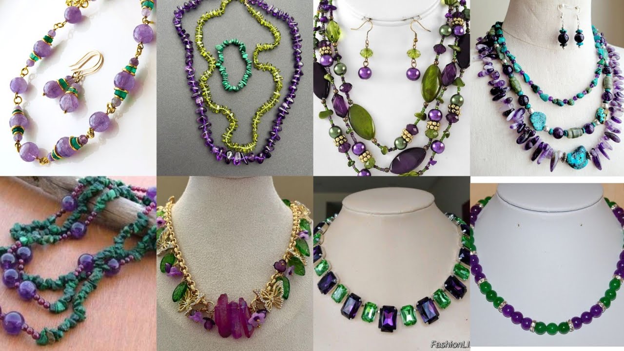 When Purple Meets Green: The Art of Bold Necklace Design🤩