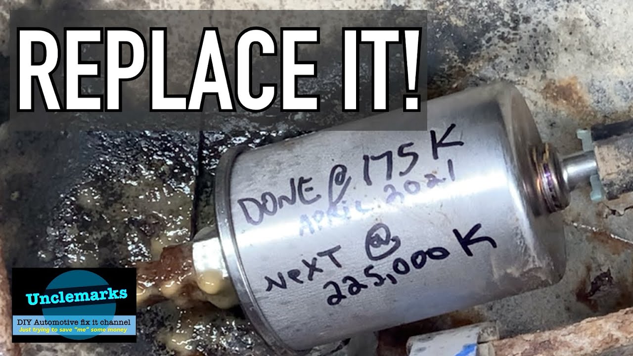 How to change replace fuel filter Buick LeSabre Park Ave (EP 197)