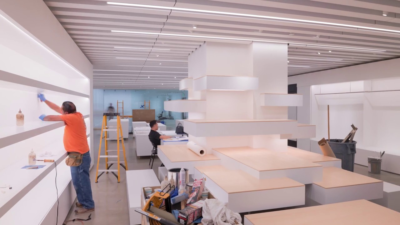 Experience BTS construction footage of Japan House LA's Gallery, Shop & Restaurant with Virtual Tour