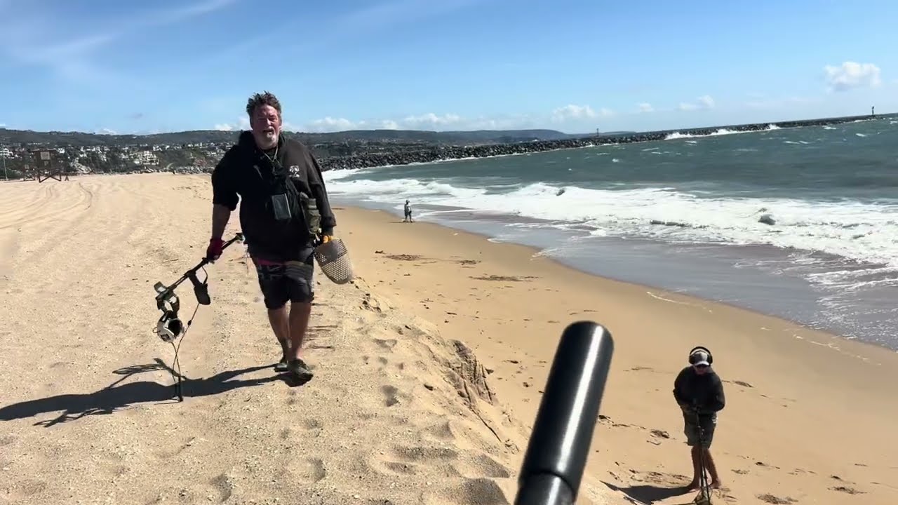 Beach Metal Detecting just another day on the beach