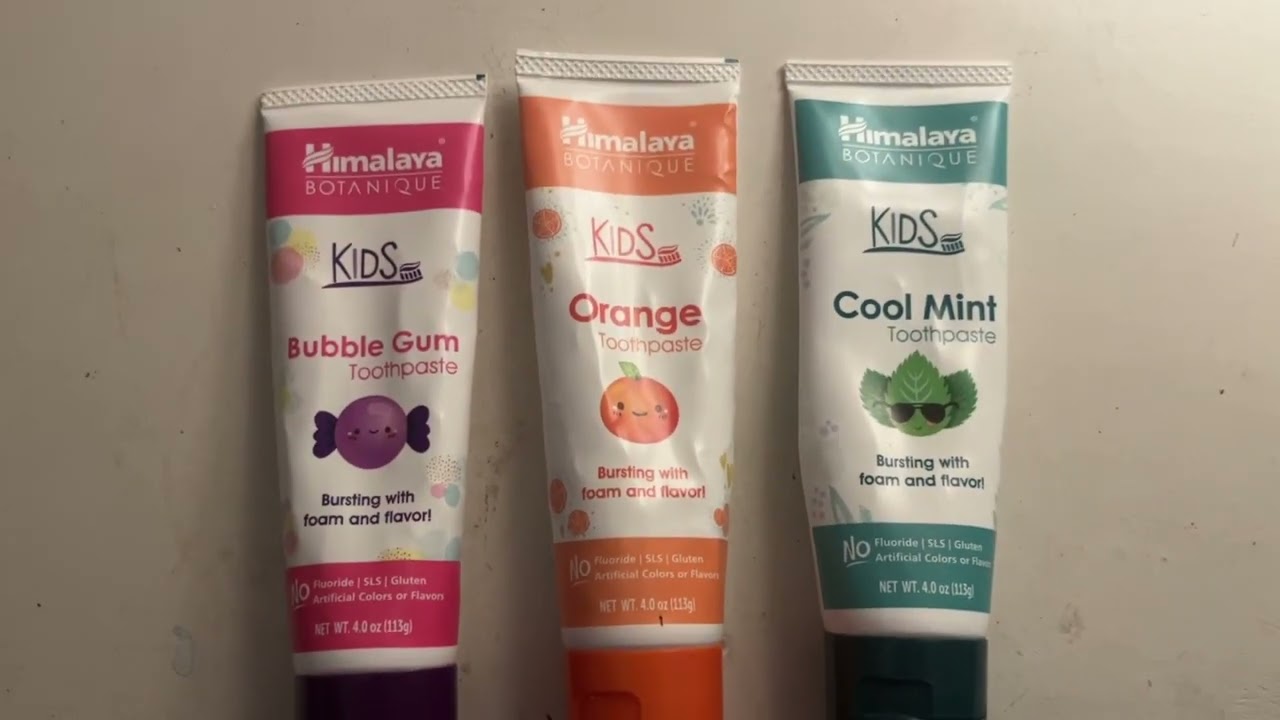 Himalaya Botanique Kids 3 Pack Flouride Free Toothpaste Review