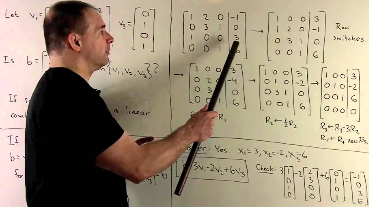 Example of Linear Combination