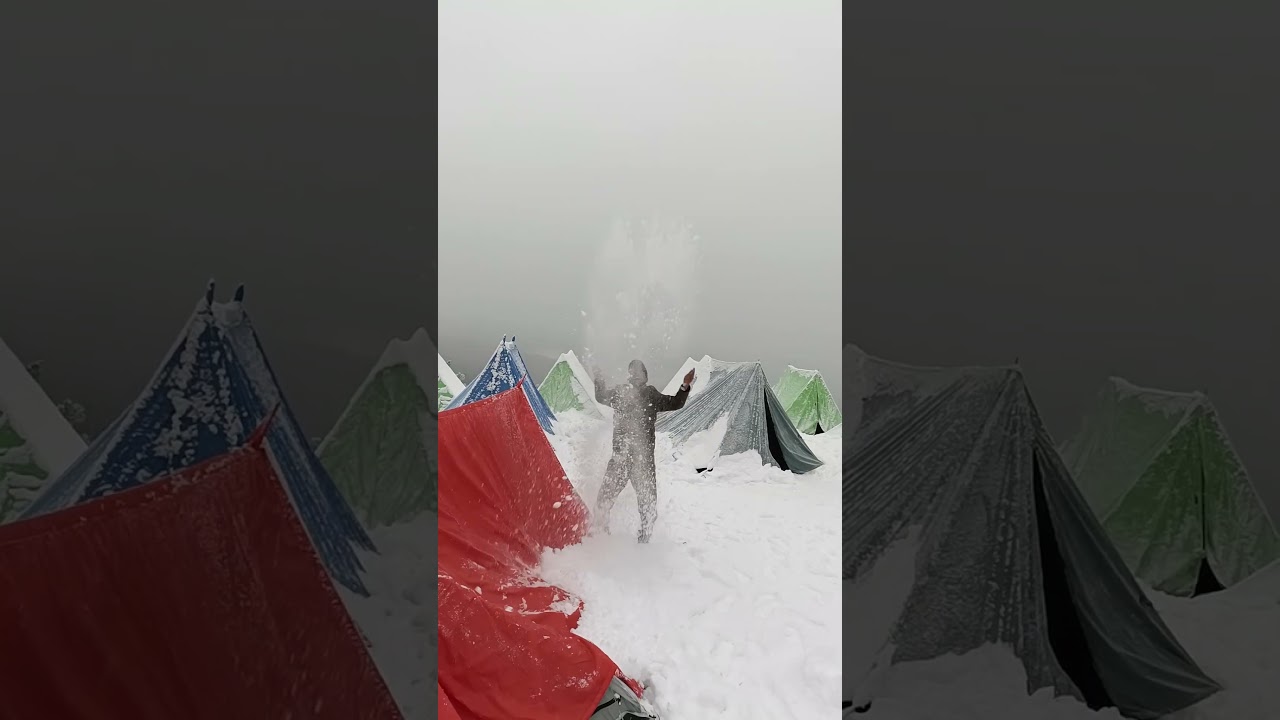 Kedarkantha, the most awaited winter trek ⛄️ #kedarkantha #extremeclimbers #wintertrek #travel #view