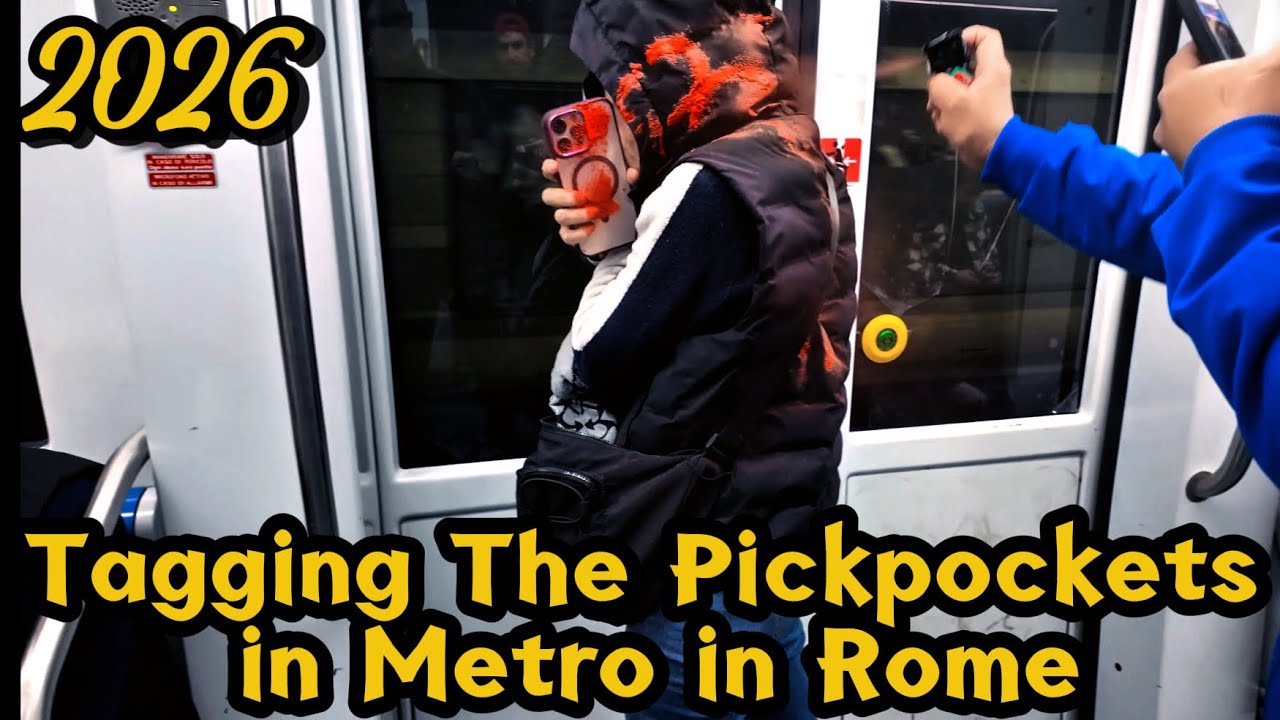 Tagging Pickpockets of Rome With Red Spray