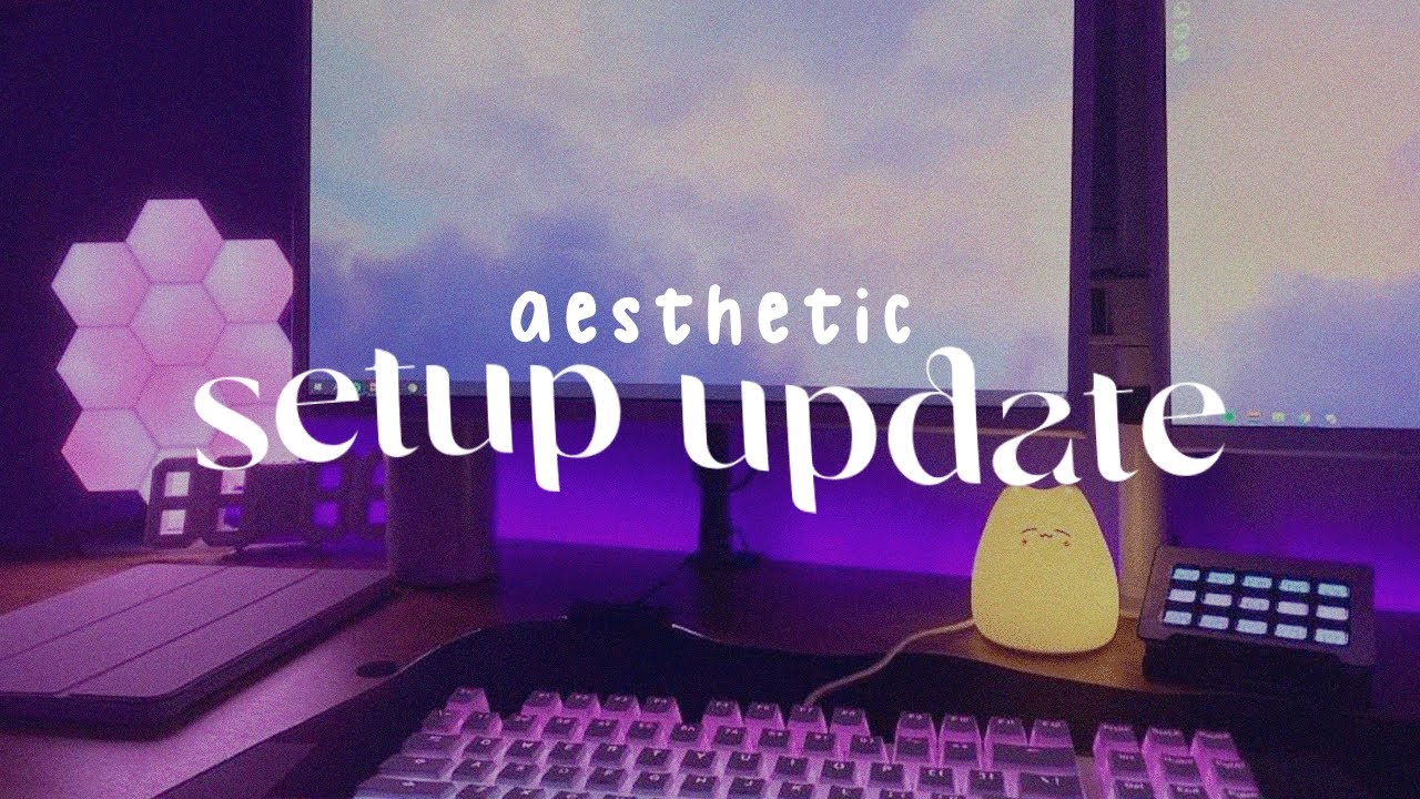 aesthetic setup update | deep cleaning, decorating, & more