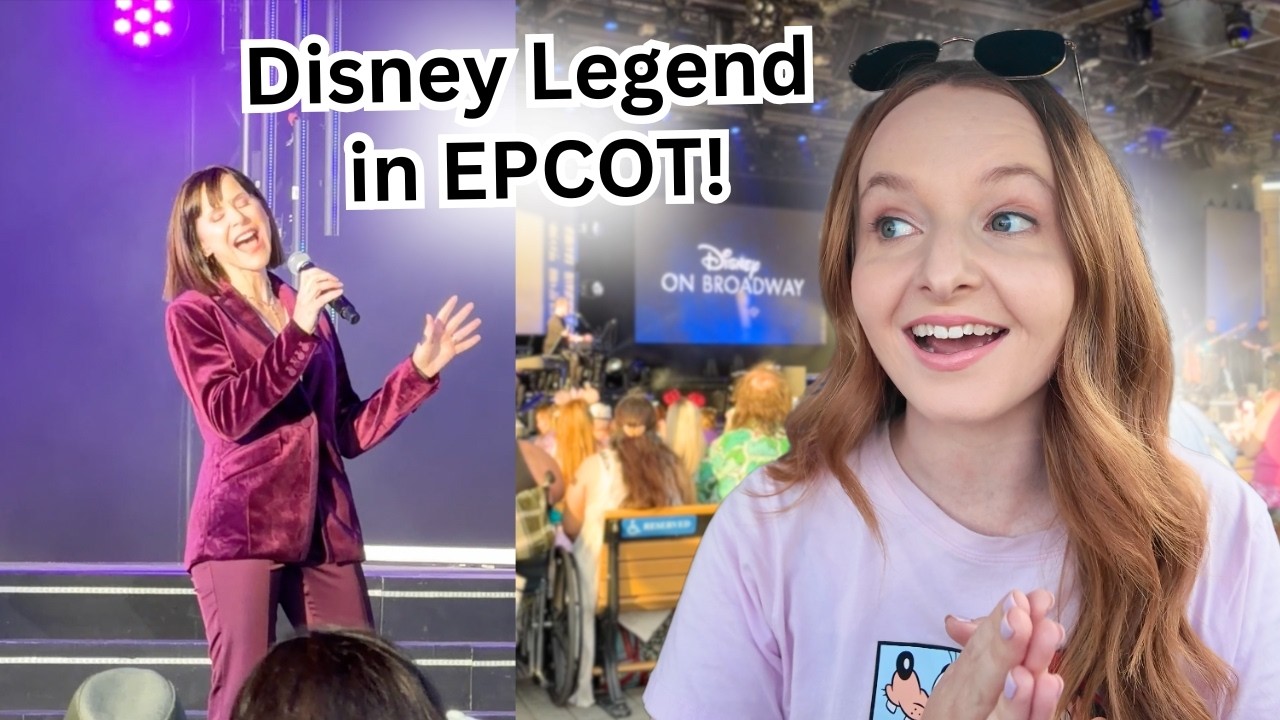 Disney Legend LIVE at EPCOT! Susan Egan Disney on Broadway Concert Series | Disney World Vlog