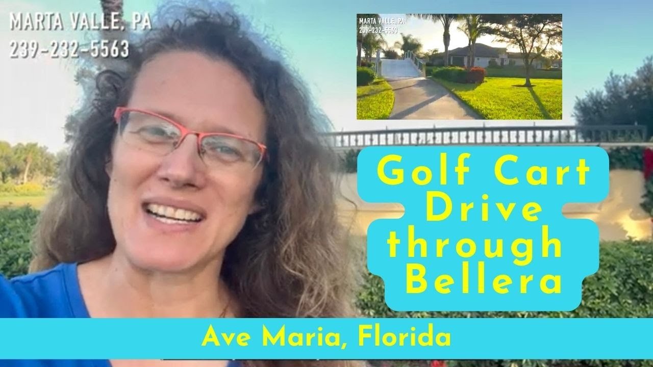 Ave Maria, Florida | Bellera | Del Webb | Golf Cart Tour