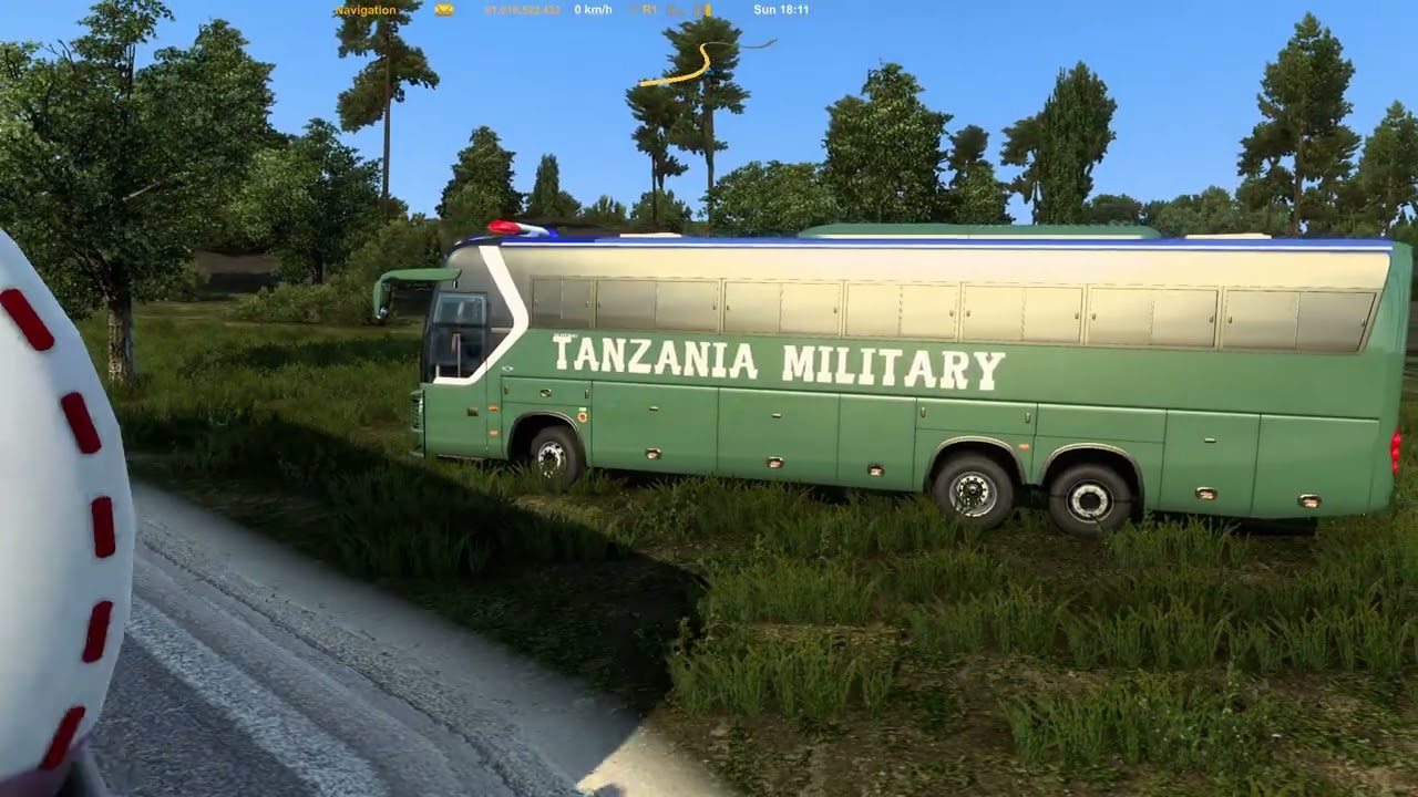 TANZANIA MILITAR NDANI YA EURO TRUCK SIMULATOR 2  GALI YA JESHI NDANI YA GAME