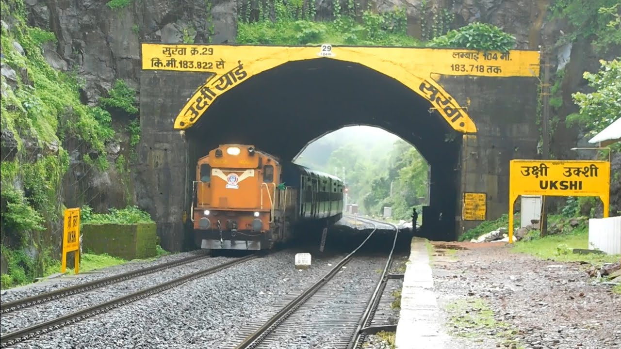 Trains through Beautiful Konkan Railway |Rajdhani, Double Decker, Jan Shatabdi, RO RO