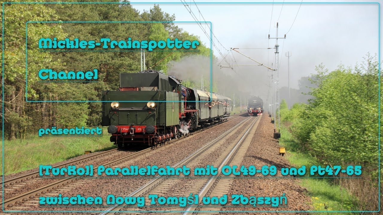 ☆☆☆ [TurKol] Parallelfahrt mit OL49-69 und Pt47-65 zwischen Nowy Tomyśl und Zbąszyń ☆☆☆