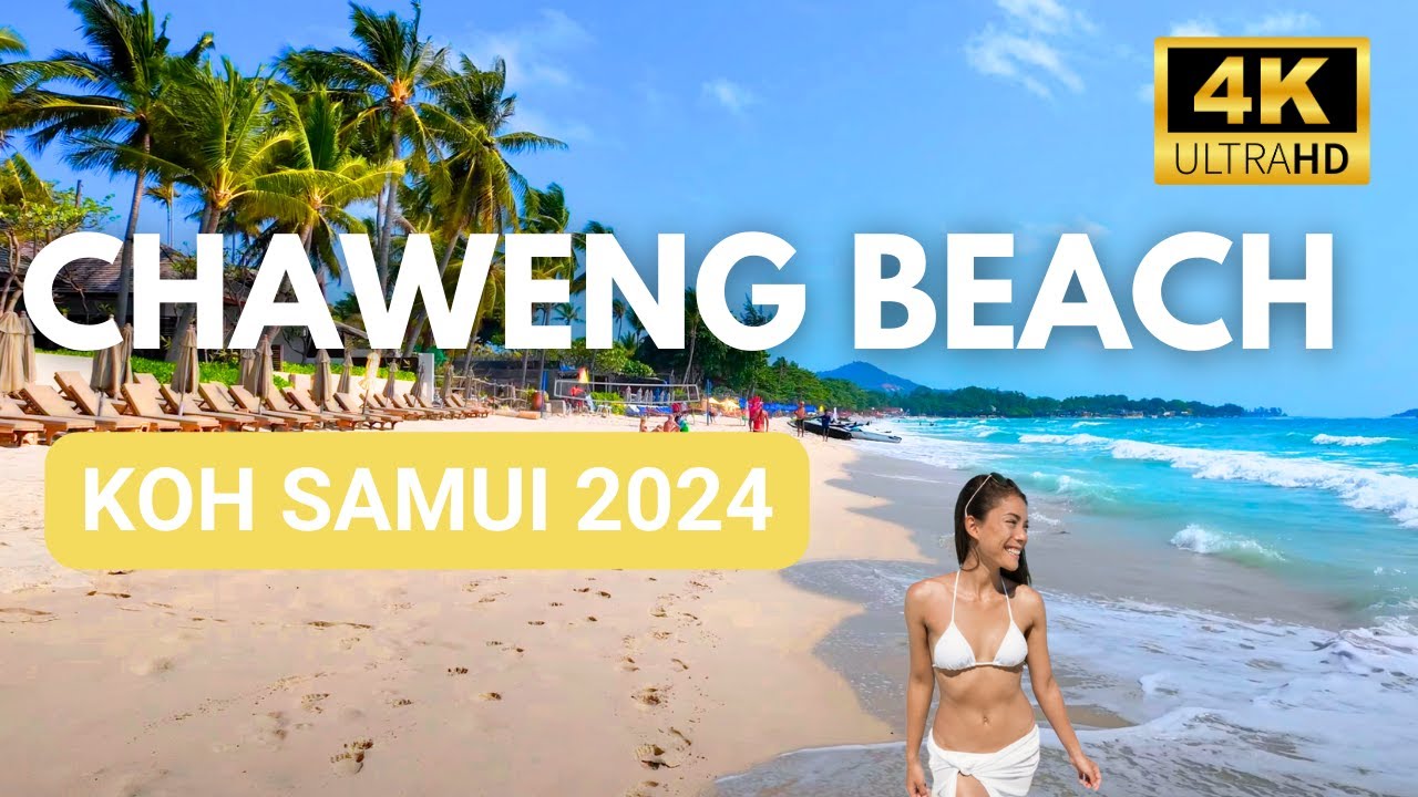 Tropical Paradise! Is Chaweng Beach on Koh Samui worth visiting? Beach Walk Thailand 🇹🇭
