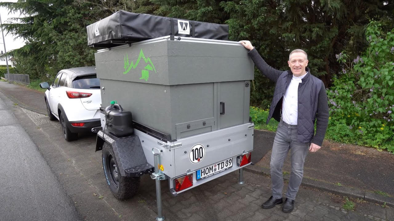 800,- € WOHNMOBIL selbstgemacht Ultraleicht & Günstig: Thomas baut seinen eigenen Mini-Camper!