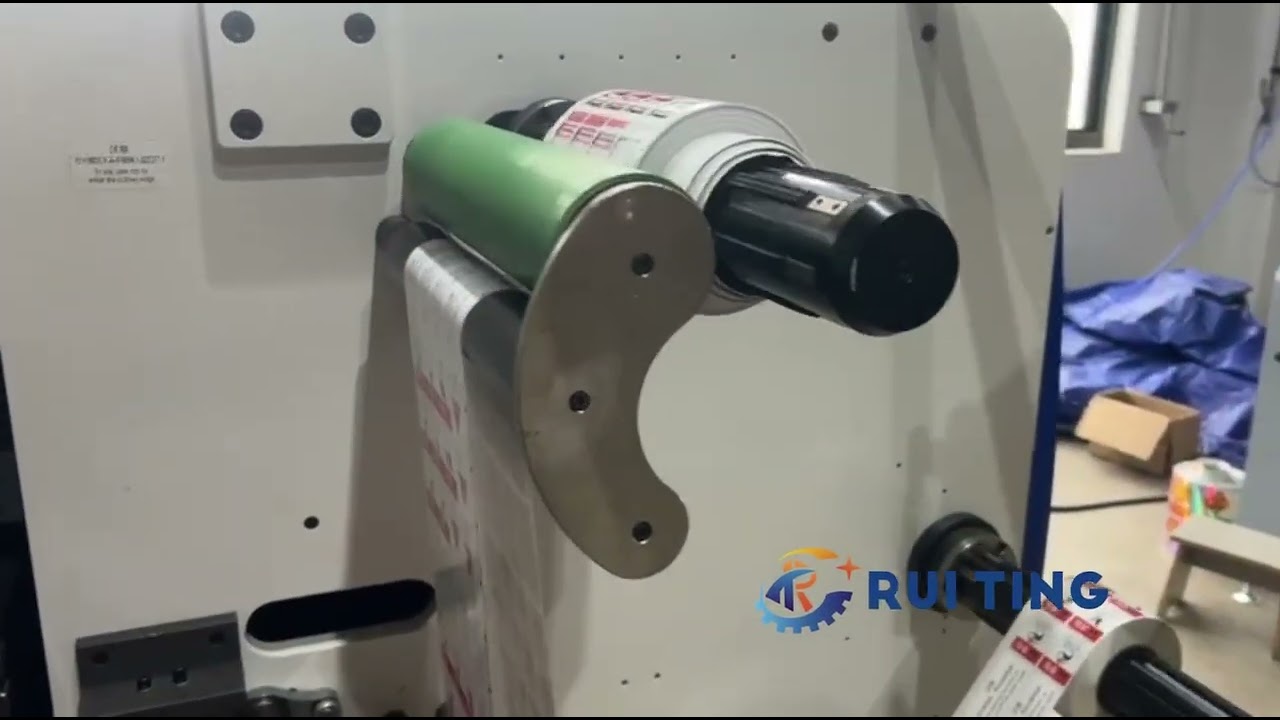 380 ruiting roll to roll intermittent rotary die cutting machine with slitting