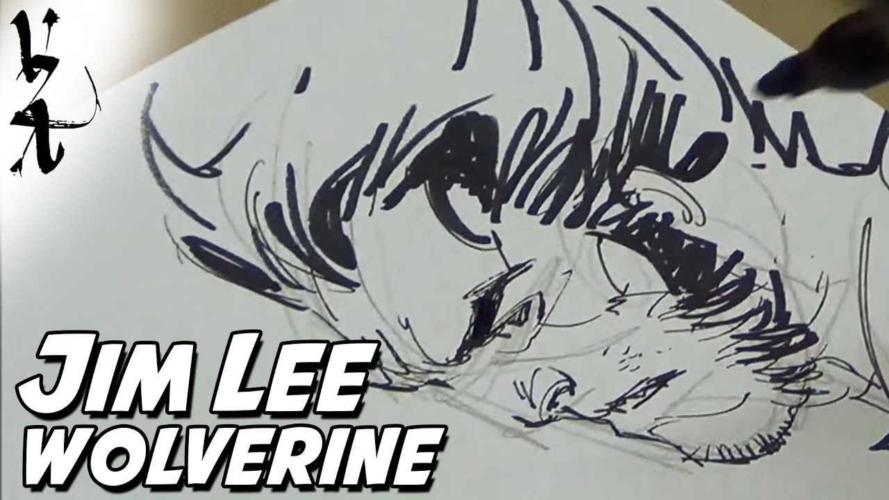 Jim Lee drawing Wolverine