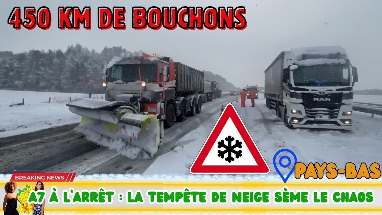 ❄️ A7 A L'ARRET : LA TEMPETE DE NEIGE SEME LE CHOAS ❄️