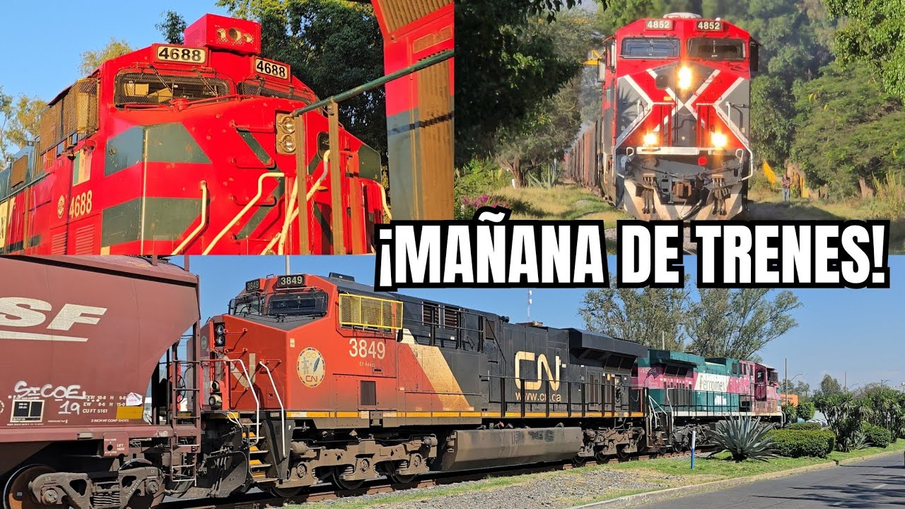 &iexcl;5 TRENES EN 3 HORAS! FERROMEX DISTRITO LA BARCA, INTENSA ACTIVIDAD EN IRAPUATO + CANADIAN NATIONAL!