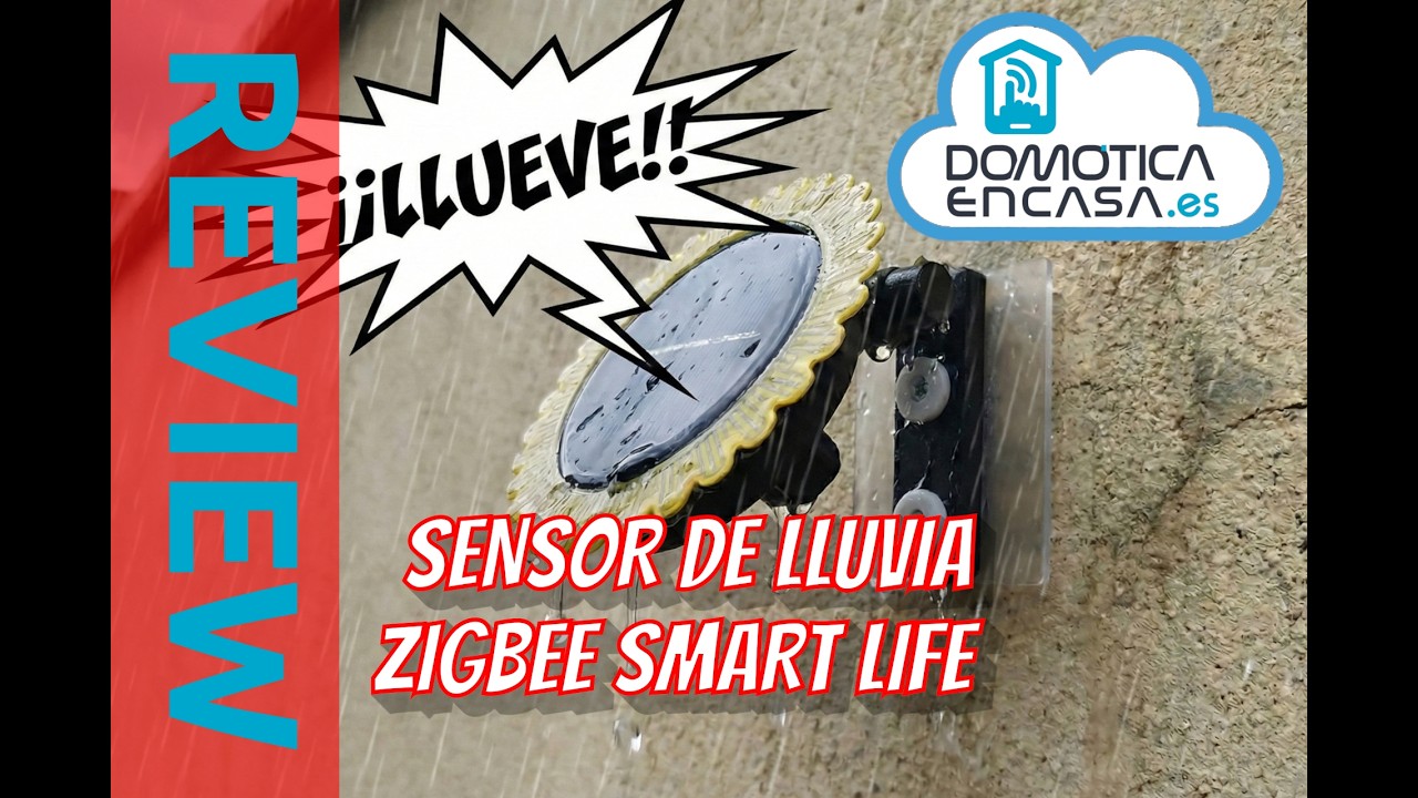 Detecta si LLUEVE con este sensor SOLAR y con ZIGBEE para HOME ASSISTANT